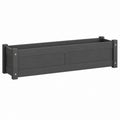 Pflanzkasten Schwarz aus WPC rechteckig 100 x 30 x 25 cm