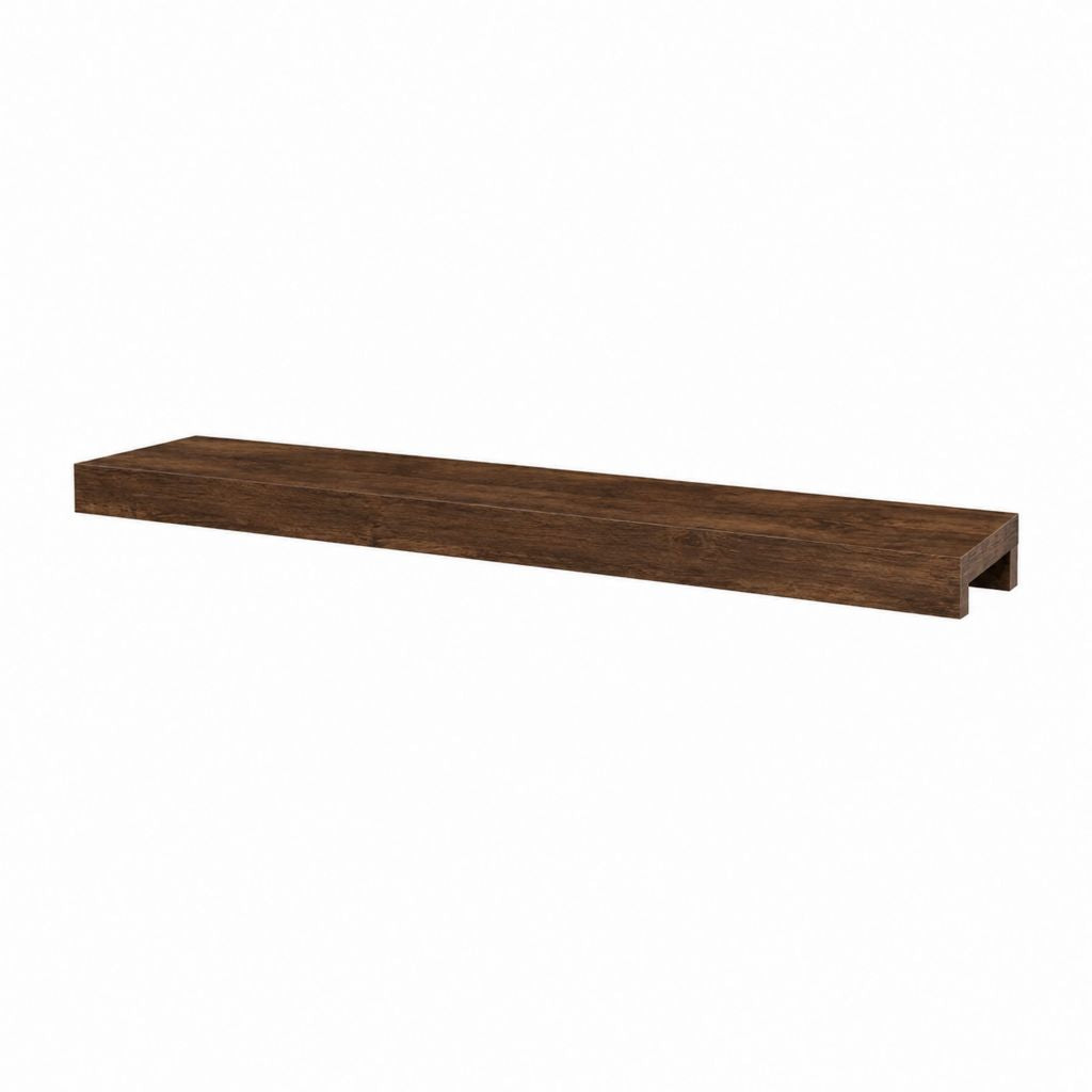 Wandregal Dunkelbraun aus MDF rechteckig 120 x 20 x 5 cm