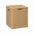 Garten-Aufbewahrungsbox Natur aus Bambus und Rattan rechteckig 40 x 30 x 50 cm