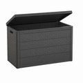 Garten-Aufbewahrungsbox Schwarz PP Rattanoptik Rechteckig 120 x 50 x 60 cm